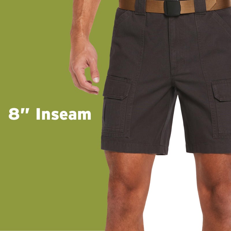Savane Men's Hiking Cotton Cargo Shorts with Tech Pocket (Available in Big and Tall), Khaki, 34 - Image 2